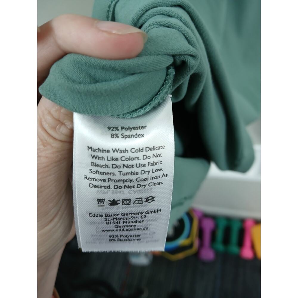 Eddie Bauer Aster 7 Day Crossover Waist Dress Moisture-Seafoam- size small - Picture 9 of 10